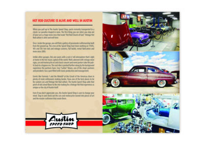 Austin Speed Shop Page Design