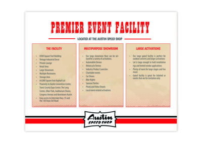 Austin Speed Shop Page Design